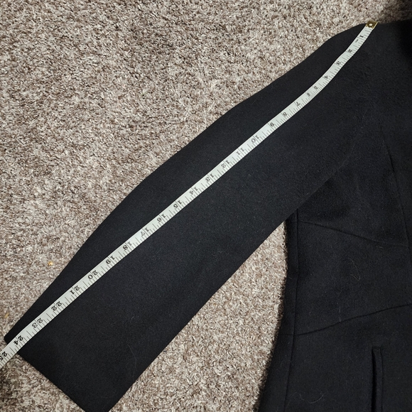 SACHI Lambs Wool REAL FINNISH FOX FUR Trimmed Collar Formal Winter Coat 1X - Picture 7 of 9